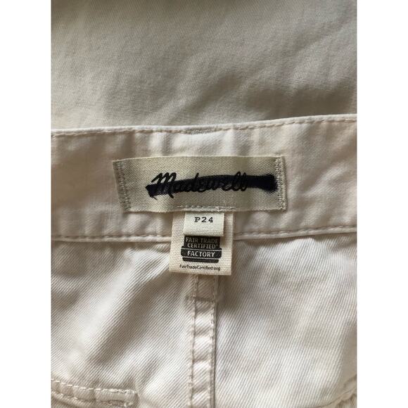 New Madewell Cargo Cream Pants Size P24 Womens - Picture 6 of 9